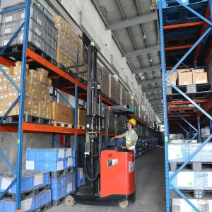 1.5t High-Performance Electric Pallet Forklift Reach Truck for Narrow Aisle Warehouse