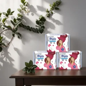 Compresa sanitaria desechable hecha en China