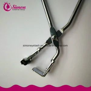 Curvador de Cílios Mini Falso em Aço Inoxidável Preto
