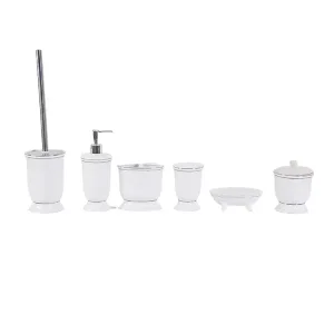 European Luxury White Ceramic Bathroom set