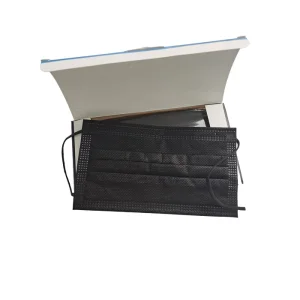 CE Breathable Disposable 3 Ply Non Woven Medical Earloop Adult Civil Protective Surgical Black Face Mask