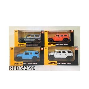 1: 39 Scale Alloy Army Truck Police Truck Toy Car with Sound and Light