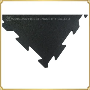 Interlocking Gym Rubber Flooring Tiles 5%-30% EPDM Recycled Rubber Granules