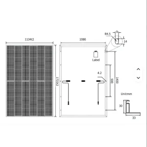 340W 350W Painel Solar Monocristalino Perc