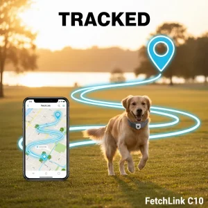 Colar de Rastreador GPS Personalizado para Rastreamento de Animais de Estimação
