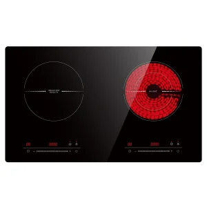 Kitchen Appliances 2 Burners Hob One Induction and One Electric Hob Cooktop with Multi Functions