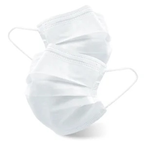 100-Pack White Disposable 3-Ply Face Masks, Adult Earloop Protective Masks, Breathable Non-Woven Masks for Daily Use