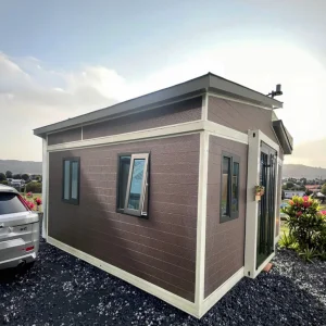 Steel Flat Expandable Mobile House Modular Prefab Home With Light Steel Frame
