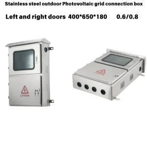 Outdoor Photovoltaic Low-Voltage Grid-Connected Solar Combiner Distribution Box, Power Complete Set Three-Phase Photovoltaic Metering Cabinet 400*650*180mm