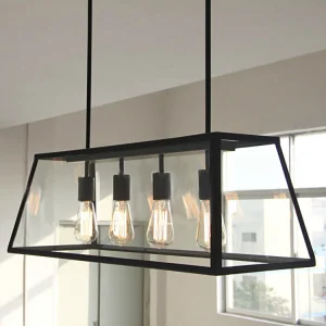 Minimalist Design Vintage Style Wrought Iron Chandelier Pendant Lights for Living Room