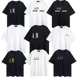 Am13 Camisetas Masculinas Designer Americanas em Algodão, Camiseta Personalizada Casual, Camisetas Gráficas Vintage com Estampa de Letras