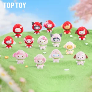 NEW Original TOP TOY Sanrioes Characters Sweet Strawberry Series Plush Keychains Blind Box Mini Fashion Pendants