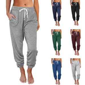 Women's High Waist Joggers Sweatpants Casual Loose Jogger Pants with Pockets