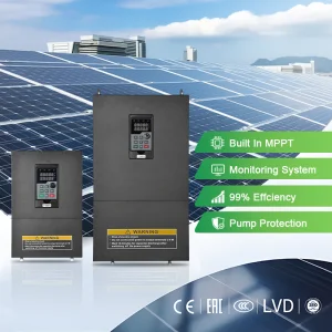 Sc500 Hybrid Solar Water Pump Inverter 0.75kw to 11kw MPPT VFD AC DC Input for Irrigation Submersible Pump Solar Pumping System