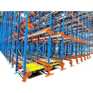 High Efficiency Radio Shuttle Racking System with Rail Guided Shuttle for Smart and Automated Warehouse Storage Operations