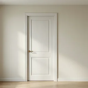 Minimalist Waterproof Painted Finished Solid Wood Interior Bedroom Door
