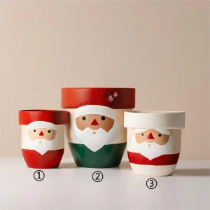 Cheap Holiday Santa Ceramic Pots – Perfect for Indoor Christmas Decor VDLK2404282 Supplier, Factories