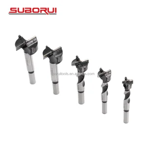 SUBORUI Tungsten Carbide Forstner Drill Bit Set 15mm-35mm Boring Wood Core Hinge Carbon Steel Metric Size Wood Hole Drilling