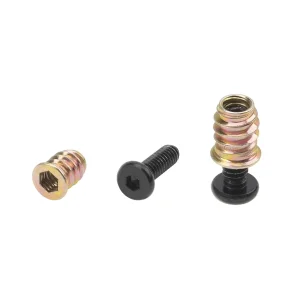 Furniture Screw Nut Threaded Wood Inserts Bolt Fastener Connector