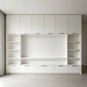 Wall-Mounted Ultra-Matte Media Console