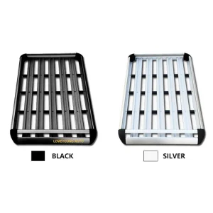 Black or Silver 7okg Max Loading Aluminum Luggage Roof Basket for Car