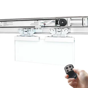Deper Factory Direct 125b 150kg Frameless &amp; Framed Glass Sliding Door Commercial Automatic Sliding Door System with Remote Control