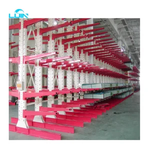 Single or Double Side Warehouse Heavy Duty Storage Rack Steel Pipe Arm Cantilevered Racking