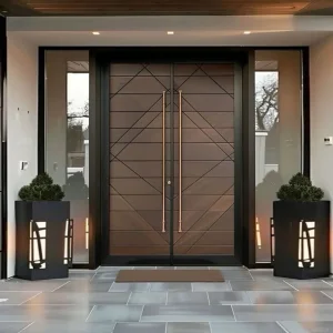 Exterior aluminum door designs