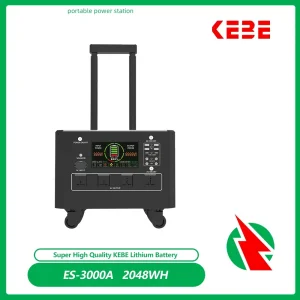 Kebe Large Capacity 3500W 2kwh Tow Bar Portable Power Station Lithium Battery