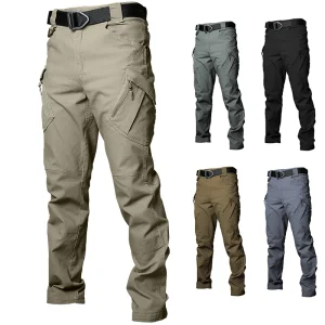 S.archon IX9 Tactical Cargo Pants Men's Trousers Work Outdoor Techwear Hiking Pantalons Homme Khaki Celana Pria Casual