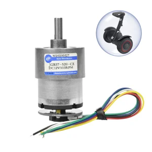 XYT Motor DC Brush Gear Motor 6V 12V JGB37-520 Small Motor Encoder with Self-balancing Hall Encoder with Speed