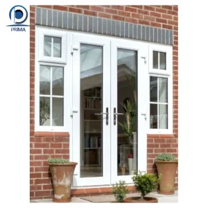 UPVC Door Strong Security System Durable Residential Front Access UPVC Door