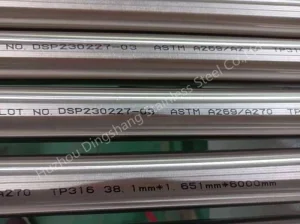 ASTM A270/SA270 304 304L 316 316L 321 Polished Stainless Steel Sanitary Tubing En 10357 1.4301 1.4307 1.4404 Mirror Finish 3A Certificate Tube