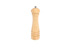 Molino manual de sal y pimienta de madera de caucho, herramienta de cocina y exterior para hierbas y especias
