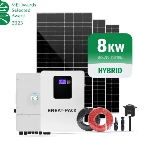 Sistema Solar 10kw 20kw 50kw Sistema de Energia Solar Híbrido Off Grid Banco de Baterias