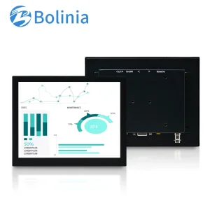 Factory 8" 9.7" Wall Mount IPS Square Touch Screen Industrial Metal Vehicle Computer HDMI Panel Mini Monitor PC