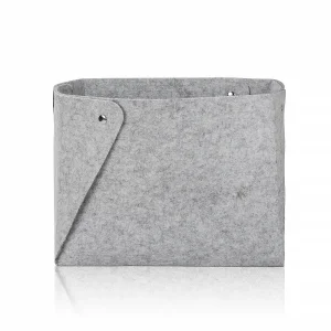 CE Certification Best Selling Modern Felt Storage Basket with Removable Snap Button Storage Basket Supplier, Factory