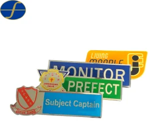 BSCI Hot Sales Custom Logo Metal Souvenir Nameplate Lapel Pin Badge for Promotion Gift No MOQ