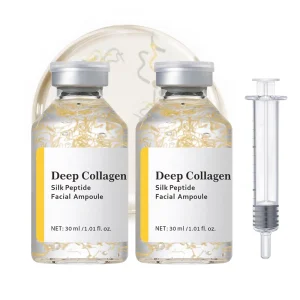 Wholesale 30ml Silk Collagen Peptide Serum Hyaluronic Anti-Wrinkle Collagen Ampoule Moisturizing Face Lift for All Skin Types