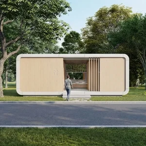 Green and Environmentally Friendly Small House, Mobile Steel Structure Building, Foldable Prefabricated Container Public Toilet