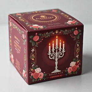 UV Coated Candle Packaging Box
