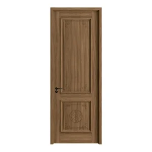China Hotel Door Composite Wood Grain Indoor Stylish PVC Wooden Security Door Customized Modern Bedroom Wooden Door Interior Room Door