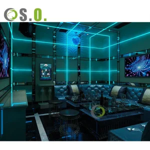 Upscale Ceiling Lights for Night Club and Fancy Lounge Bar With Hot Designed Interior Layout