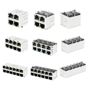 Stacked Integrated Connector RJ45