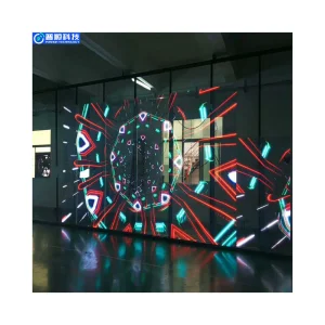 Pushunled Transparent LED Display Flexible 3D Crystal Film Screen