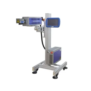 Low Price Co2 Flying Laser Marking Machine with Conveyor for Production Date Expiry Date
