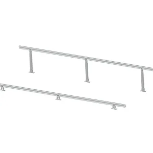 Ballasted Flat Roof Solar Panel Mounting Solution Made of Zinc Aluminium Magnesium Steel High Strength Factory Supplier