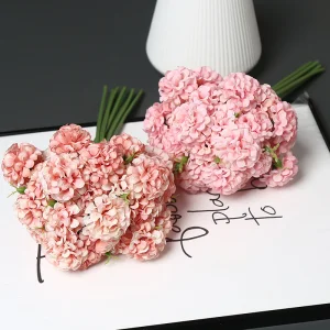 Bright Artificial Flower Zinnias Perfect Summer Party Decor Narcissus Plastic Pink Centerpiece Stand Modern Azalea Hydrangea