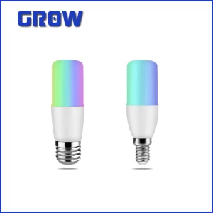 New Product Amazon WiFi Tuya Smart Bulb Light T37 6W E27 E14 85-265V RGB Colorful LED Lamp with Alexa and Google Home for Indoor Lighting and Decoration