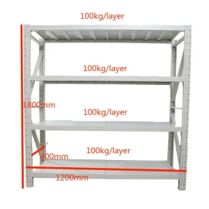 Adjustable Light Duty Warehouse Storage Steel Shelf